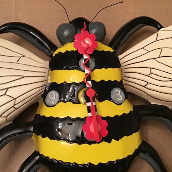 Bumblebee Ceramic Pendulum Clock NWT - Picture 4 of 10